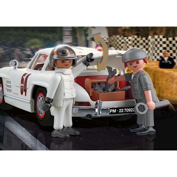 Playmobil Mercedes-Benz 300 SL - Coche deportivo años 50 con puertas de alas de gaviota y figuras 6 Playmobil Mercedes-Benz 300 SL - Coche deportivo años 50 con puertas de alas de gaviota y figuras 6