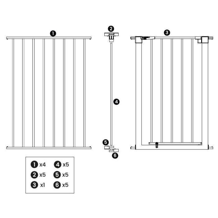 NORDLINGER PRO Cortafuegos plegable con portillo - protección contra incendios para chimeneas y estufas 3