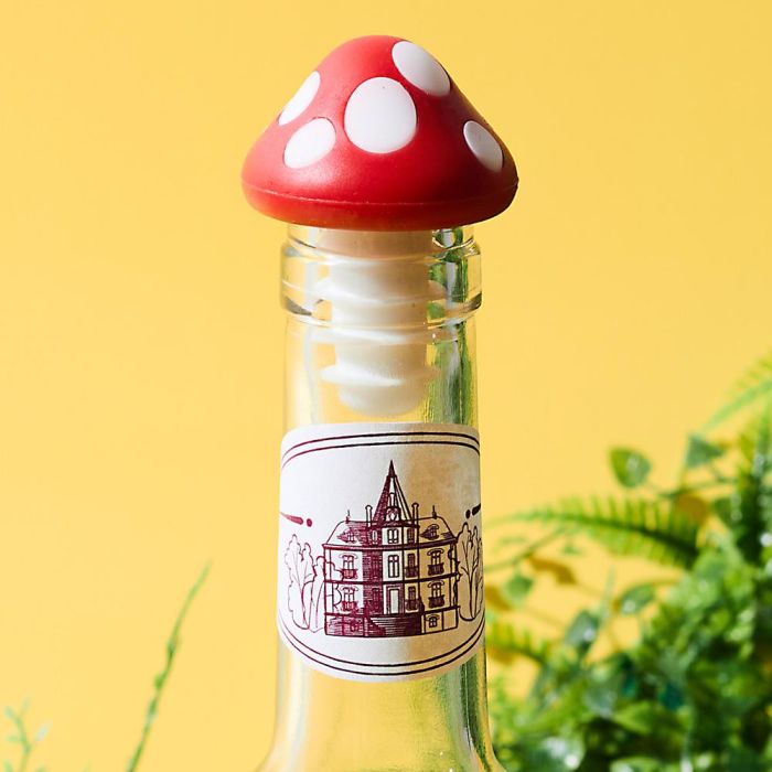 Cook Concept Tapón Botella Forma Seta de Silicona Colección Ludique 1