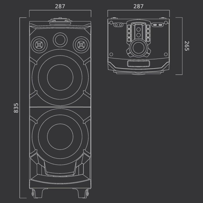 Altavoces Muse M-1935 DJ Negro 2 Altavoces Muse M-1935 DJ Negro 2
