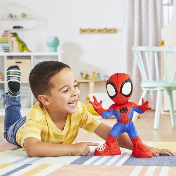 Spidey baila y gatea, peluche interactivo con música y sonidos, juguetes de superhéroes a partir de 3 años, Spidey y sus Amigos Extraores 2 Spidey baila y gatea, peluche interactivo con música y sonidos, juguetes de superhéroes a partir de 3 años, Spidey y sus Amigos Extraores 2