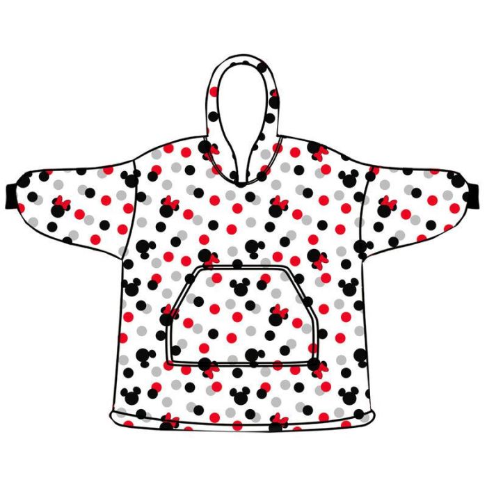 Disney Bata sudadera oversize Minnie coral para adulto Talla única