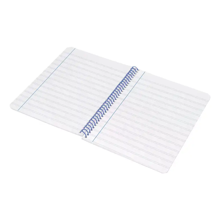 Liderpapel Wonder Cuaderno Espiral A4 Tapa Plástico 80 Hojas 90gr Pauta Estrecha 2,5mm Margen Rojo 6