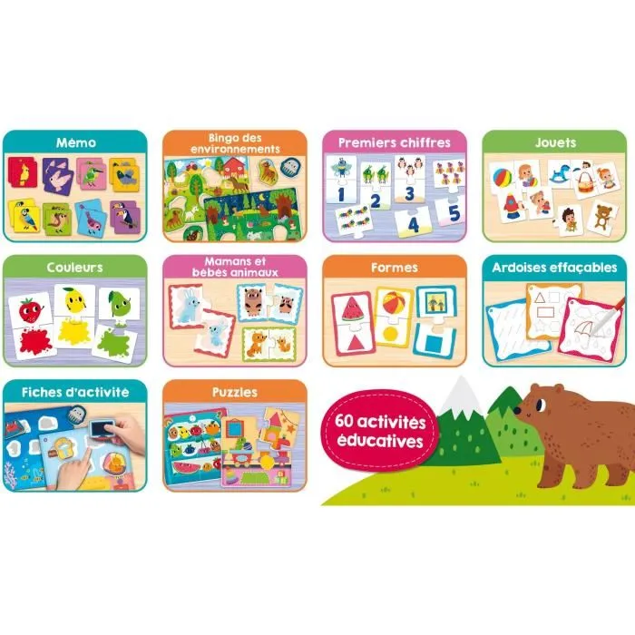 Lisciani Giochi LIS8008324104925 Colección de Juegos Educativos para Niños Pequeños Sesenta Actividades para el Desarrollo 1