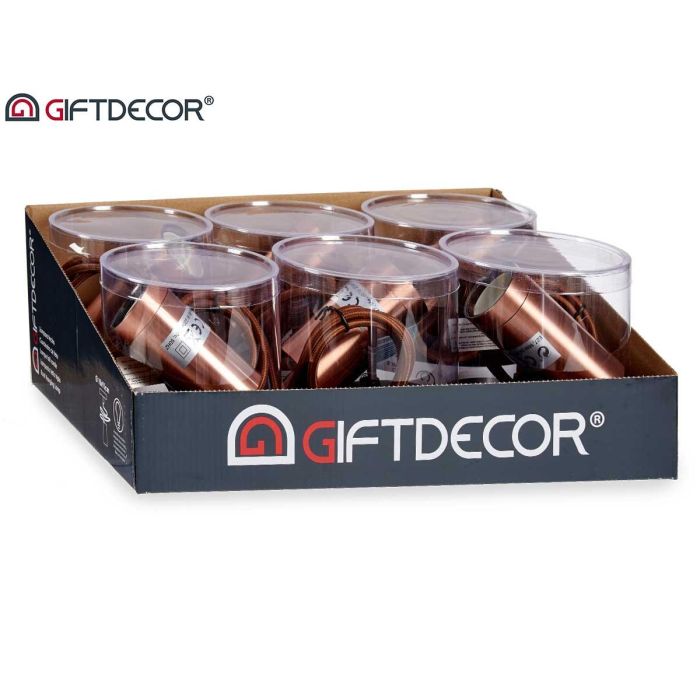 Lampara Colgante Acero Bronce Giftdecor 9CM (12 Unidades) 3 Lampara Colgante Acero Bronce Giftdecor 9CM (12 Unidades) 3
