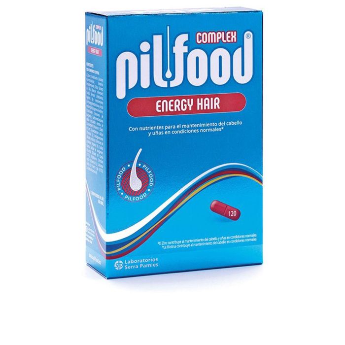 Pilfood Complex Energy Hair Cápsulas 120u Tratamiento Anticaída Cabello Pilfood Complex Energy Hair Cápsulas 120u Tratamiento Anticaída Cabello