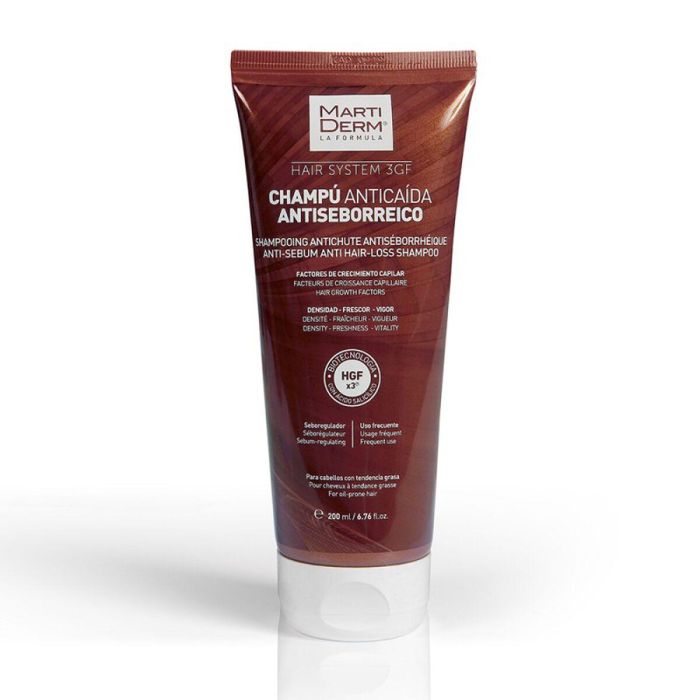 Martiderm Hair System Champú Anticaída Antiseborreico 200 mL 4 Martiderm Hair System Champú Anticaída Antiseborreico 200 mL 4