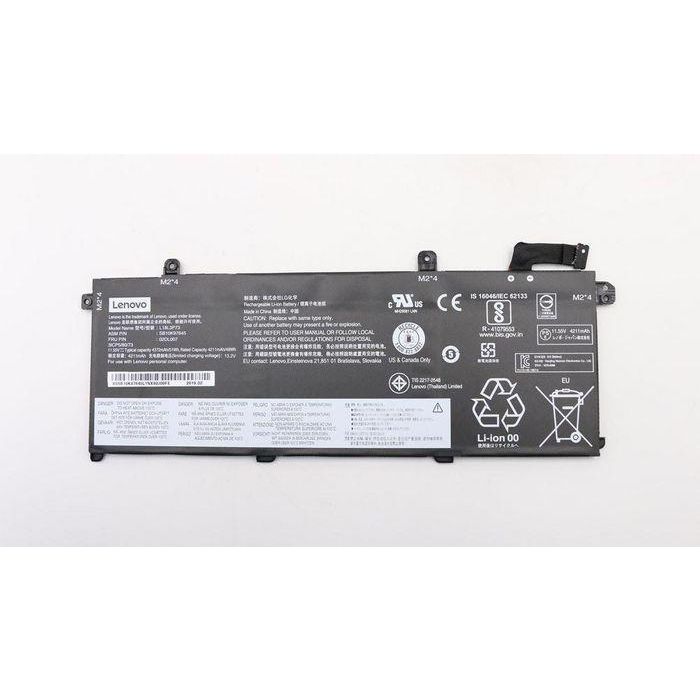 Lenovo Internal 3-cell Lithium-Ion battery pack, 50Wh capacity, suitable for Lenovo laptops, lightweight design. Lenovo Internal 3-cell Lithium-Ion battery pack, 50Wh capacity, suitable for Lenovo laptops, lightweight design.