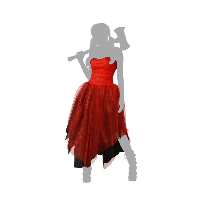 Disfraz Arlequin Rojo Vestido Mujer Adulto XL 4 Disfraz Arlequin Rojo Vestido Mujer Adulto XL 4