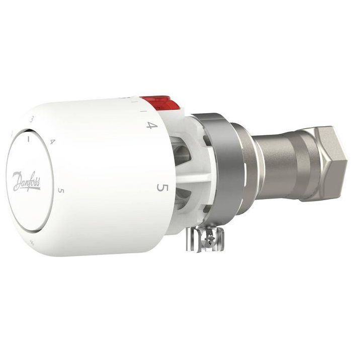 Danfoss RA/V, BIS Termostato Inteligente para Calefacción con Sensor Incorporado y Rango 7-28°C