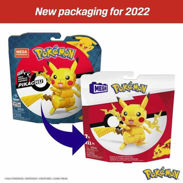 Mega Bloks Juego de Construcción Pokémon Figura Pikachu 10 cm - 211 Piezas 5 Mega Bloks Juego de Construcción Pokémon Figura Pikachu 10 cm - 211 Piezas 5