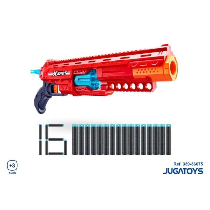 Pistola x-shot caliber, incluye 16 dardos 23x50x7cm 3 Pistola x-shot caliber, incluye 16 dardos 23x50x7cm 3