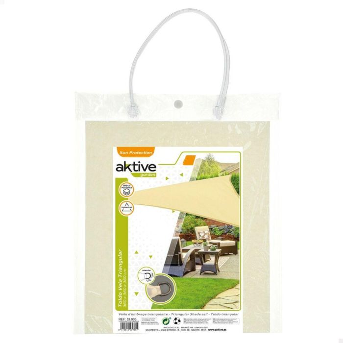 Vela de sombra Aktive 360 x 0,3 x 360 cm Triangular (6 Unidades) 1 Vela de sombra Aktive 360 x 0,3 x 360 cm Triangular (6 Unidades) 1