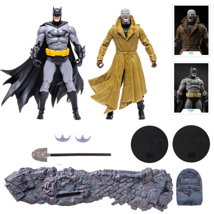 Blister 2 figuras Batman VS Hus Muliverse DC Comics 17cm 2