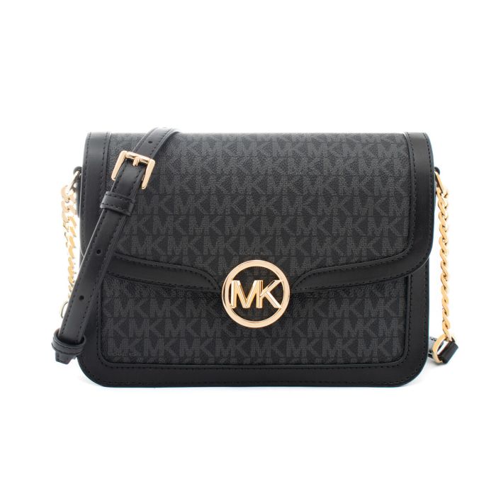 Bolso Bandolera Michael Kors Leida Negro 23 x 16 x 7 cm