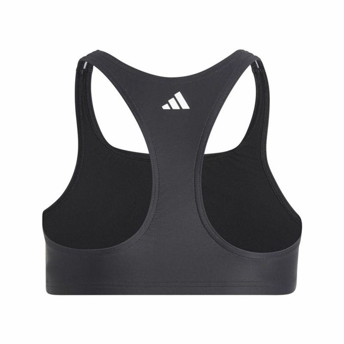 Bikini-Braga Para Niñas Adidas Big Bars Negro 6 Bikini-Braga Para Niñas Adidas Big Bars Negro 6
