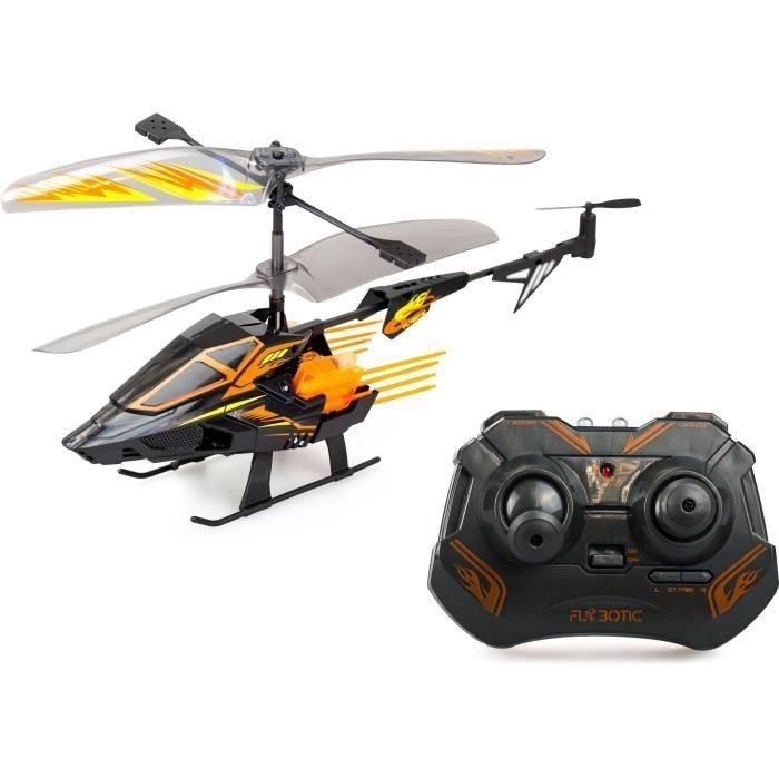 Helicóptero teledirigido - FLYBOTIC - Helico Hover Blast - 23 cm - naranja y negro - 8 años 1