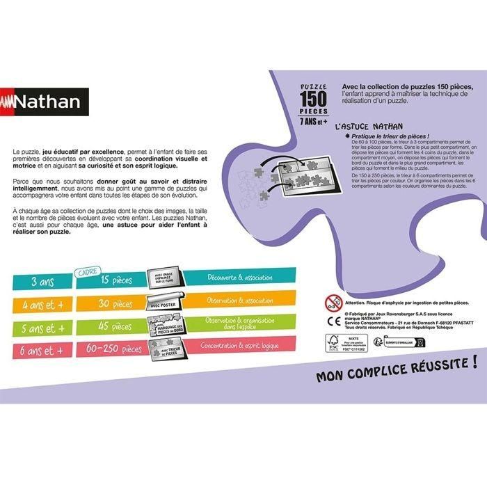 Nathan NAT1696547212600 Puzzle Mortelle Adèle Cumpleaños Mortel 150 Piezas Dibujos Animados Infantil 2