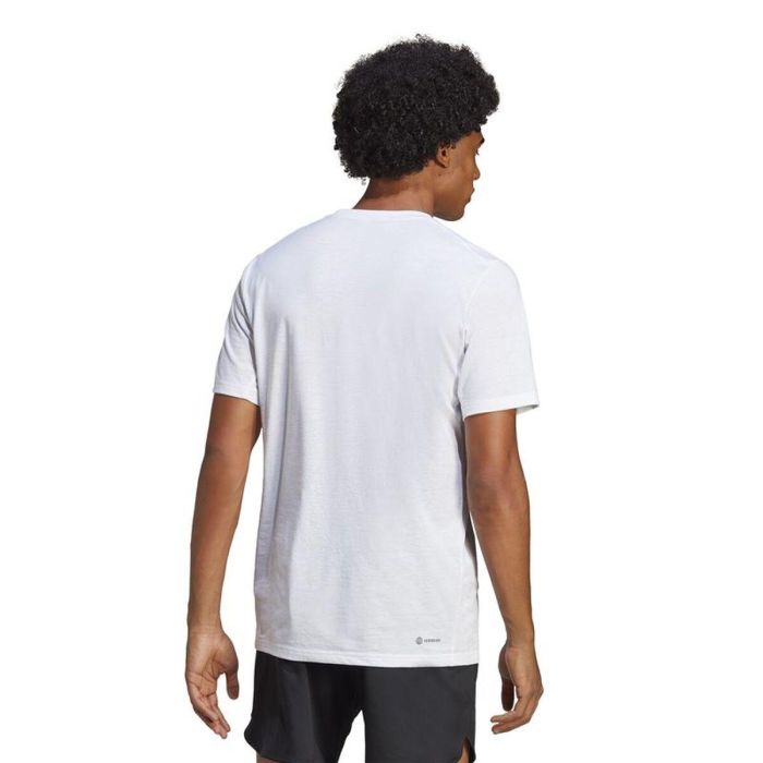 Camiseta de Manga Corta Hombre Adidas Train Essentials Blanco L