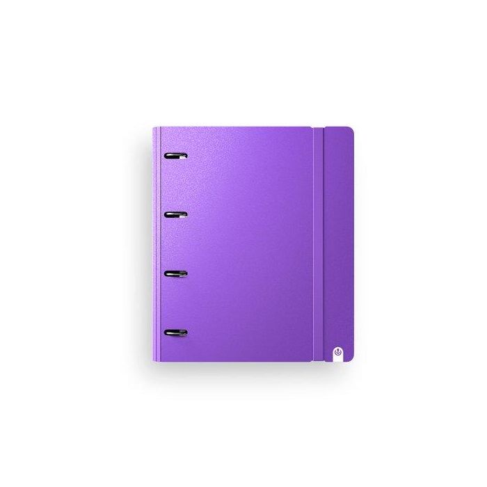 Carpebloc Carchivo Foam Style Pp A4+ 4 An.Mixtas 35Mm Con Rec. 120 Hj. Cuadric.4X4 Violeta Carpebloc Carchivo Foam Style Pp A4+ 4 An.Mixtas 35Mm Con Rec. 120 Hj. Cuadric.4X4 Violeta