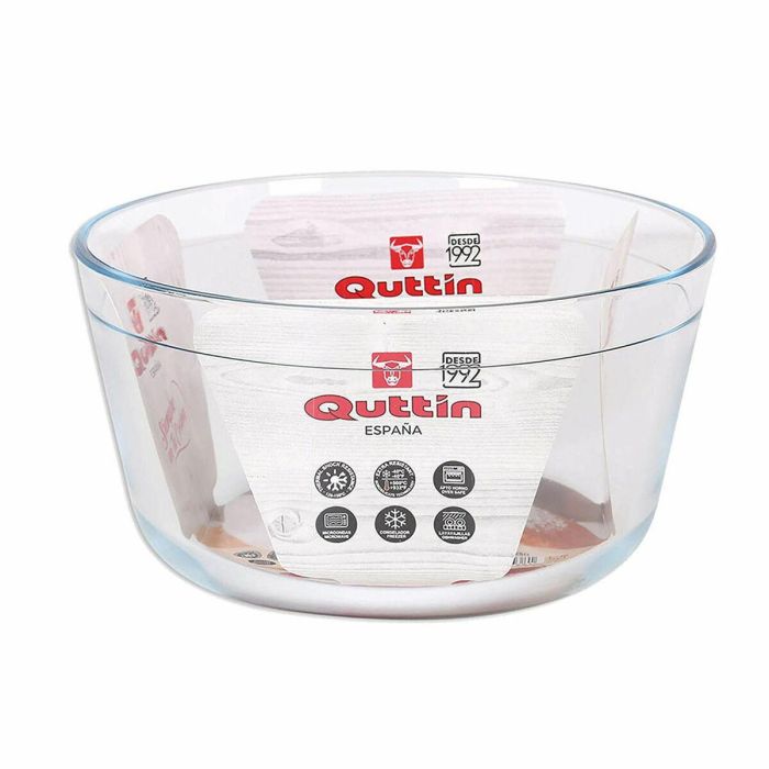 Bandeja para Horno Quttin 104639 Vidrio 2,9 L (4 Unidades) (21,5 cm) 1