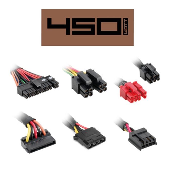 Sharkoon SilentStorm SFX Bronze Fuente Alimentación para PC 450W 80 PLUS Bronze SFX con Adaptador ATX 20+4 Pin Negro 4 Sharkoon SilentStorm SFX Bronze Fuente Alimentación para PC 450W 80 PLUS Bronze SFX con Adaptador ATX 20+4 Pin Negro 4