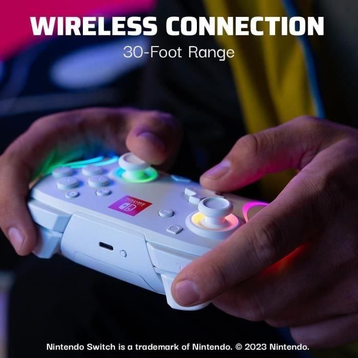 Gamepad - PDP - Afterglow Wave - Iluminación RGB - 2100 mAh - Nintendo Switch 5 Gamepad - PDP - Afterglow Wave - Iluminación RGB - 2100 mAh - Nintendo Switch 5