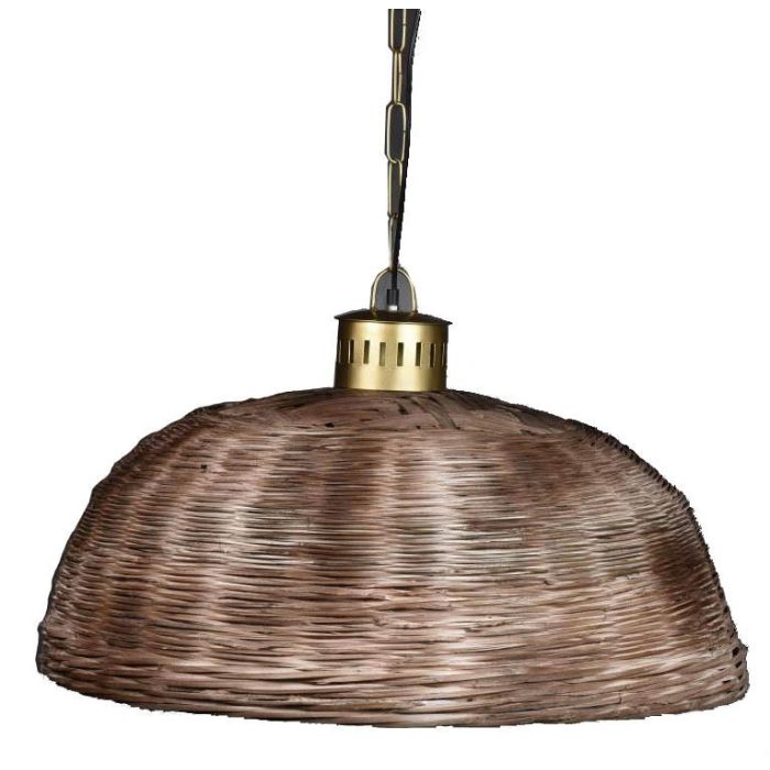Lampara Techo Alpino DKD Home Decor Marron Dorado 74 x 47 x 74 cm