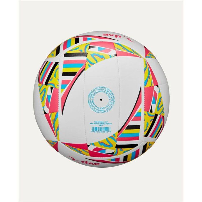 Balón de Voley Playa Wilson Avp Movement Vb New Amarillo Blanco Rose TPU 1