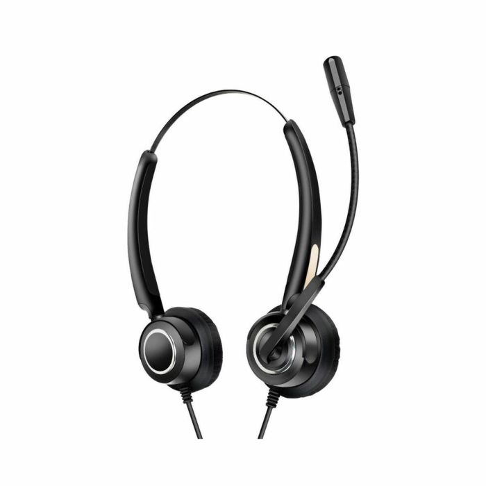 Auriculares con Micrófono Urban Factory HBV01UF Negro 1 Auriculares con Micrófono Urban Factory HBV01UF Negro 1