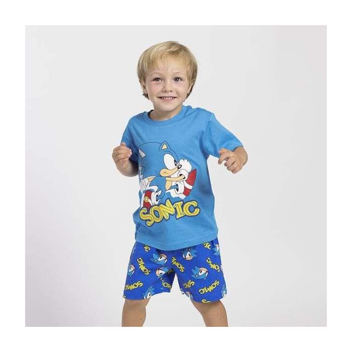 Pijama corto single jersey sonic 10 años 2 Pijama corto single jersey sonic 10 años 2