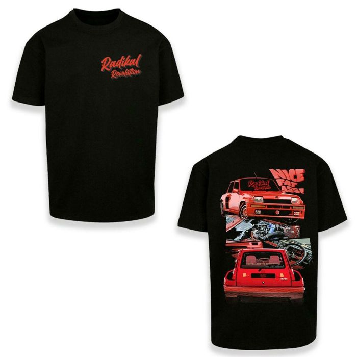 Radikal Revolution RKNFA103L Camiseta Negra Talla L con Diseño Gráfico Renault 5 Turbo "Nice Fat Ass" Homenaje al Icono del Rally Radikal Revolution RKNFA103L Camiseta Negra Talla L con Diseño Gráfico Renault 5 Turbo "Nice Fat Ass" Homenaje al Icono del Rally
