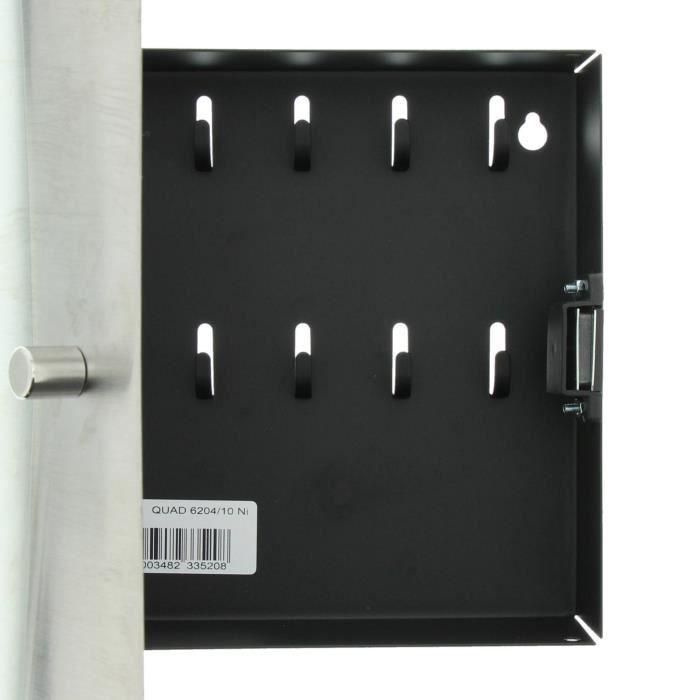 BURG-WÄCHTER Armario para llaves QUAD 6204/10 Ni 1 BURG-WÄCHTER Armario para llaves QUAD 6204/10 Ni 1