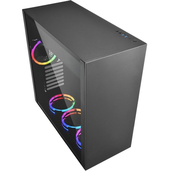 SHARKOON Pure Steel ARGB Caja PC ATX/E-ATX con 1 Panel de Cristal Templado - Negro 2