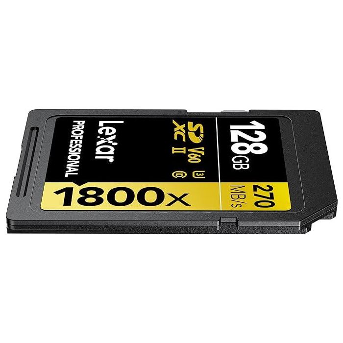 Lexar 128Gb Professional 1800X Sdxc Uhs-Ii Cards, Up To 280Mb/S Read 210Mb/S Write C10 V60 U3 1 Lexar 128Gb Professional 1800X Sdxc Uhs-Ii Cards, Up To 280Mb/S Read 210Mb/S Write C10 V60 U3 1