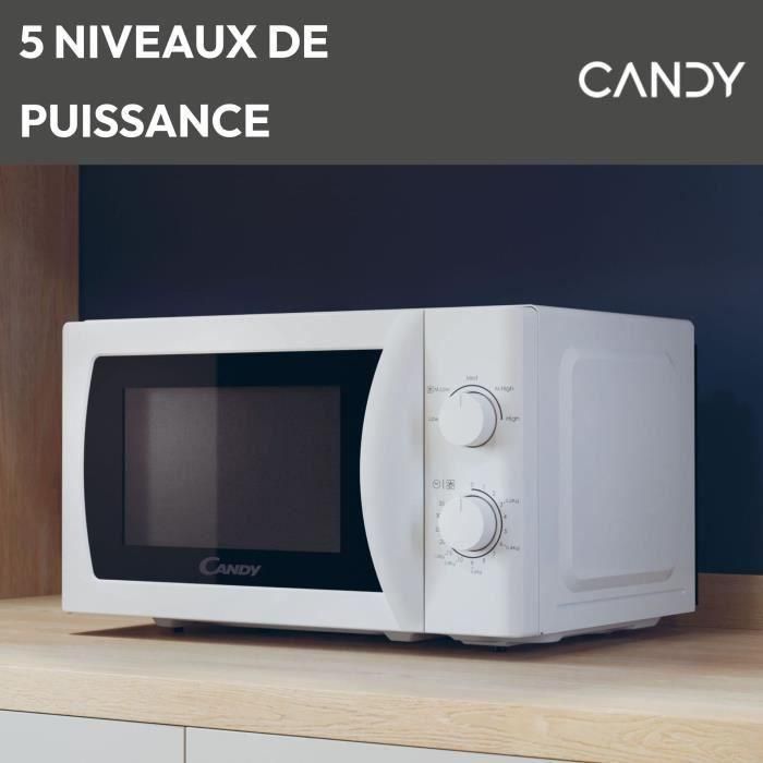 CMW20SMW Microondas Mono CANDY Idea - 20L - MO: 700W - UI mecánica - 5 niveles de potencia - Blanco 2 CMW20SMW Microondas Mono CANDY Idea - 20L - MO: 700W - UI mecánica - 5 niveles de potencia - Blanco 2