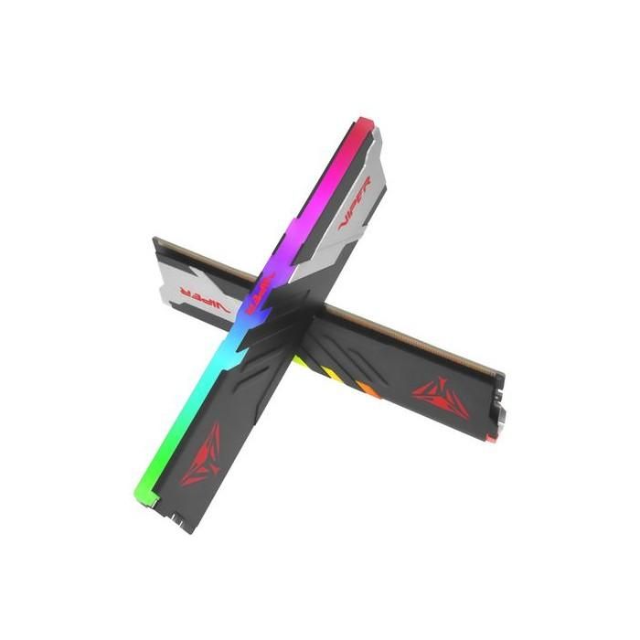 64 GB Patriot DIMM 5200 (2x 32 GB) Dual-Kit (schwarz. PVVR564G520C40K. Viper Venom RGB. INTEL XMP) 3