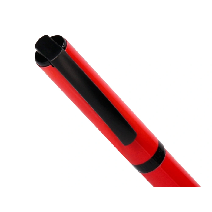 Belius Turbo Boligrafo Aluminio Rojo y Negro Tinta Azul Caja Diseño Caja Magnética 0,8 mm 7