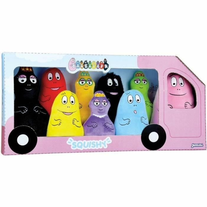 Jemini JEM3298060243902 Set de 9 Peluches Barbapapa de 15 cm - Incluye Barbapapa, Barbamama y sus 7 hijos