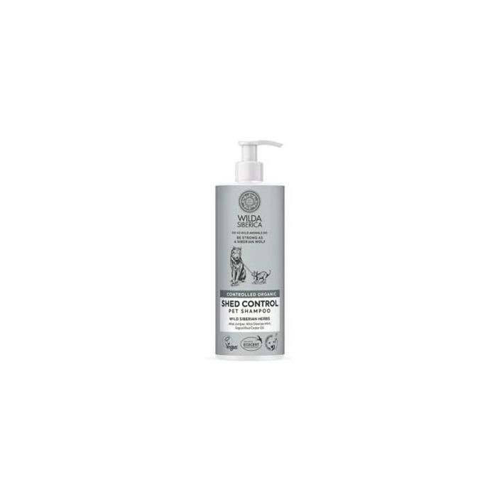 Wilda Veterinaria Champú Caída de Pelo Mascotas 6Udsx400ml para Perros y Gatos con Enebro de Altái - ECOCERT