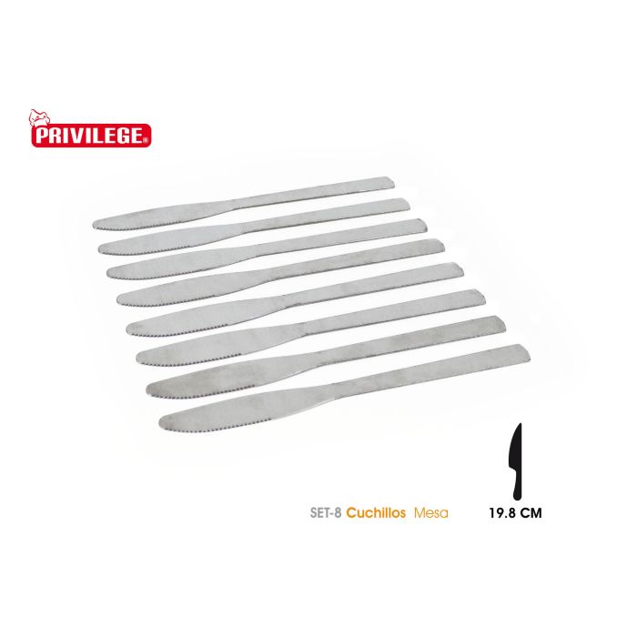 Set de 8 cuchillos Privilege para mesa (24 Cajas) 1 Set de 8 cuchillos Privilege para mesa (24 Cajas) 1