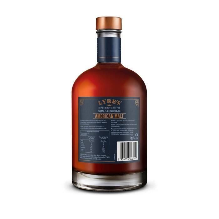 Lyre'S - Malta Americana - Bourbon Sin Alcohol - 70 cl 2