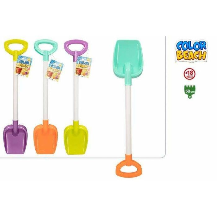 Color Baby Pala de playa de 58 cm para niños. Surtido de colores, perfecta para construir castillos de arena a partir de 18 meses. 1 Color Baby Pala de playa de 58 cm para niños. Surtido de colores, perfecta para construir castillos de arena a partir de 18 meses. 1
