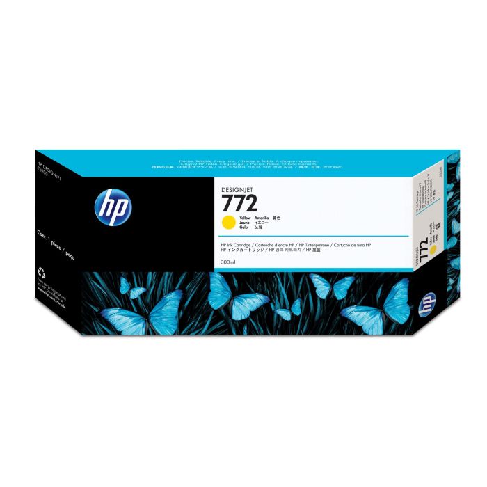 Hp Cartucho Tinta 772 Amarillo 300ml Original para Designjet Z5200 / Z5400 Hp Cartucho Tinta 772 Amarillo 300ml Original para Designjet Z5200 / Z5400
