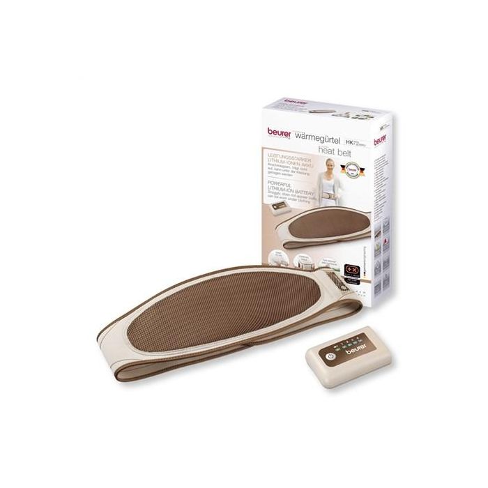 Beurer HK-72 Almohadilla Electrónica Lumbar / Abdominal Móvil (18x115 cm) con Batería Recargable 10
