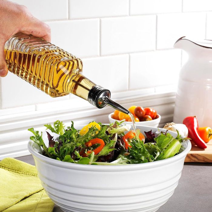 Aceitera de vidrio 500 ml con tapa de metal Anna (12 Unidades) 9 Aceitera de vidrio 500 ml con tapa de metal Anna (12 Unidades) 9