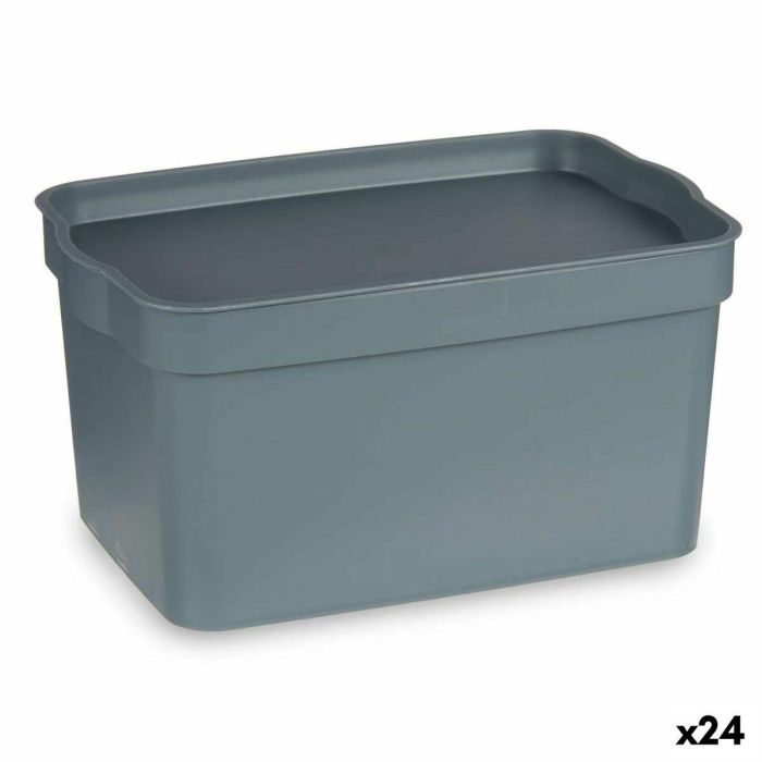 Caja Multiusos Kipit TP592-2 Gris Plástico 2,3 L 13,5 x 11 x 20 cm (24 Unidades)