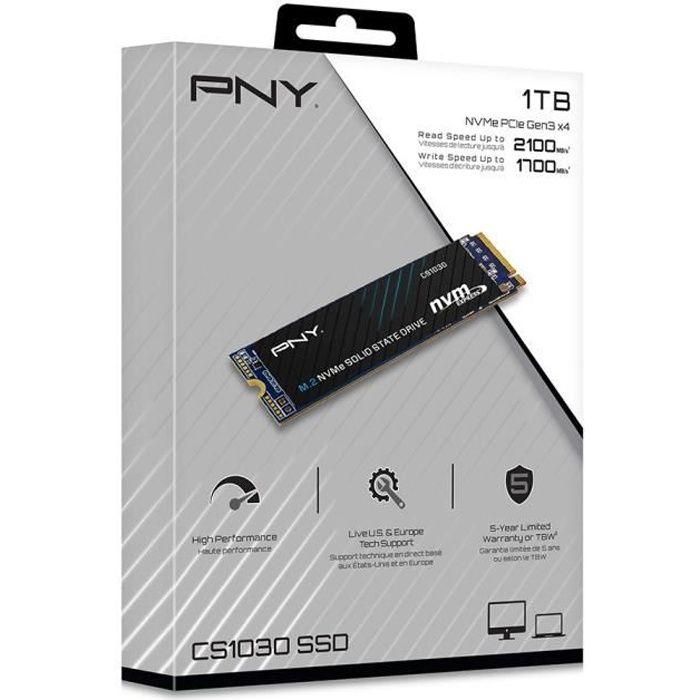 PNY Technoligies CS1030 SSD Drive duro - 1TB - PCIe - M2 - NVME PNY Technoligies CS1030 SSD Drive duro - 1TB - PCIe - M2 - NVME