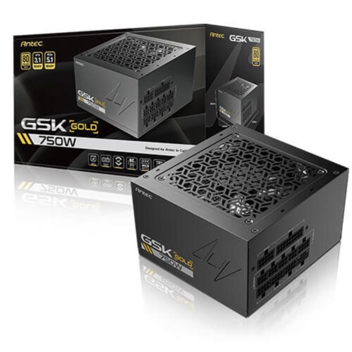 Antec GSK ATX3.1 750W 80 PLUS Gold unidad de fuente de alimentación 20+4 pin ATX ATX Negro 4 Antec GSK ATX3.1 750W 80 PLUS Gold unidad de fuente de alimentación 20+4 pin ATX ATX Negro 4