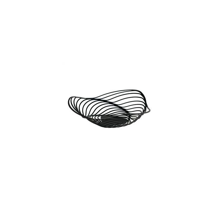 Alessi ACO02 B Trinity Cesto de Acero y Resina Negro 26cm